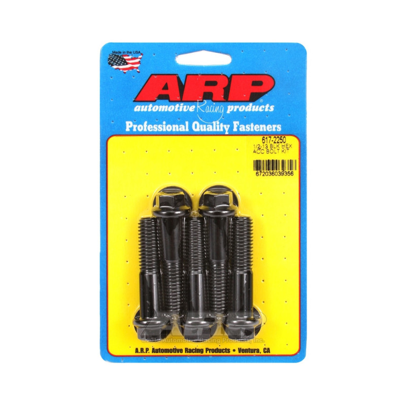 Set de șuruburi și piulițe universale ARP 1/2-13 – Șuruburi hexagonale cu finisaj negru oxidat, x5 - ARP-617-2250 - 617-2250 - 3666618191676